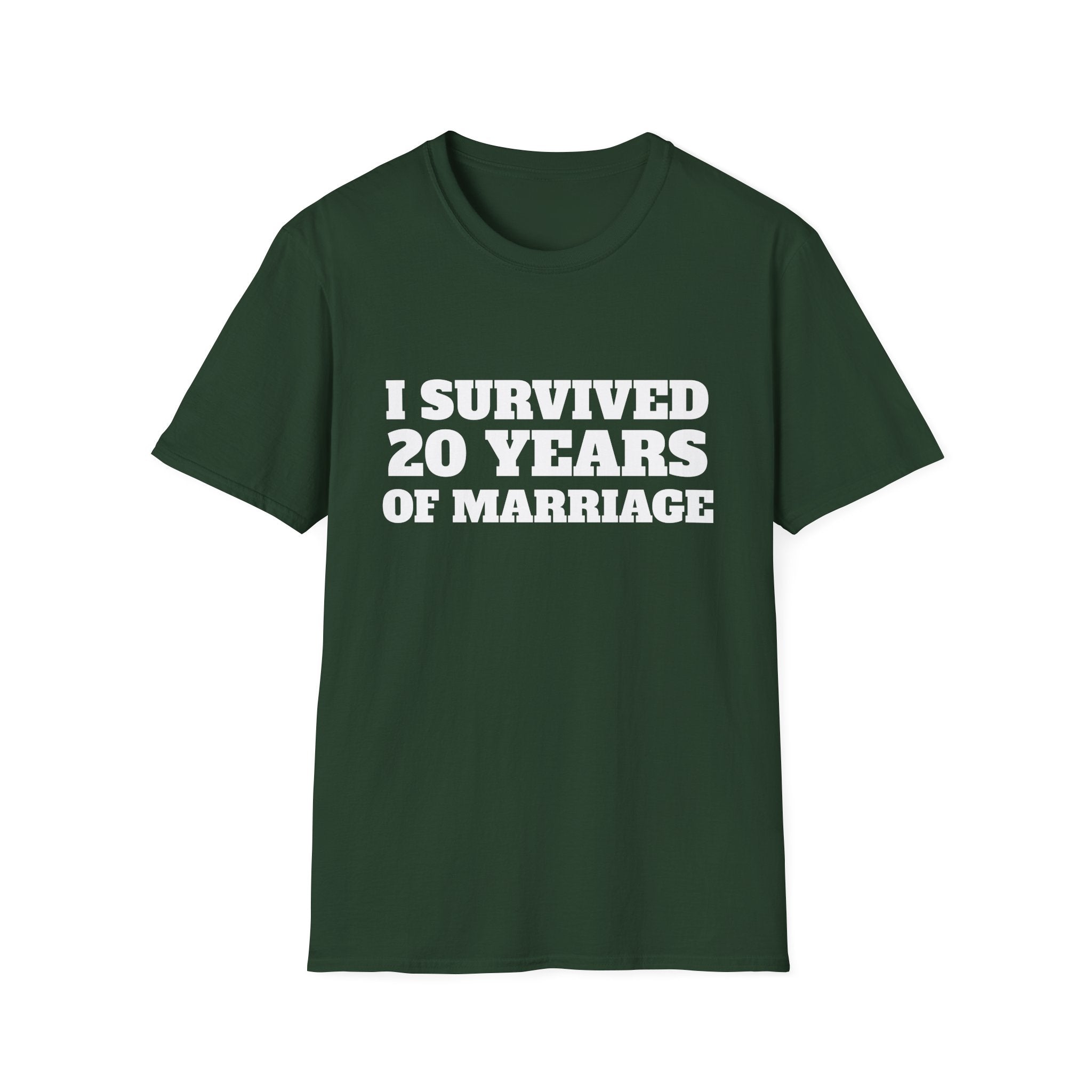 T-Shirt — "I Survived 20 Years of Marriage" Anniversary Tee