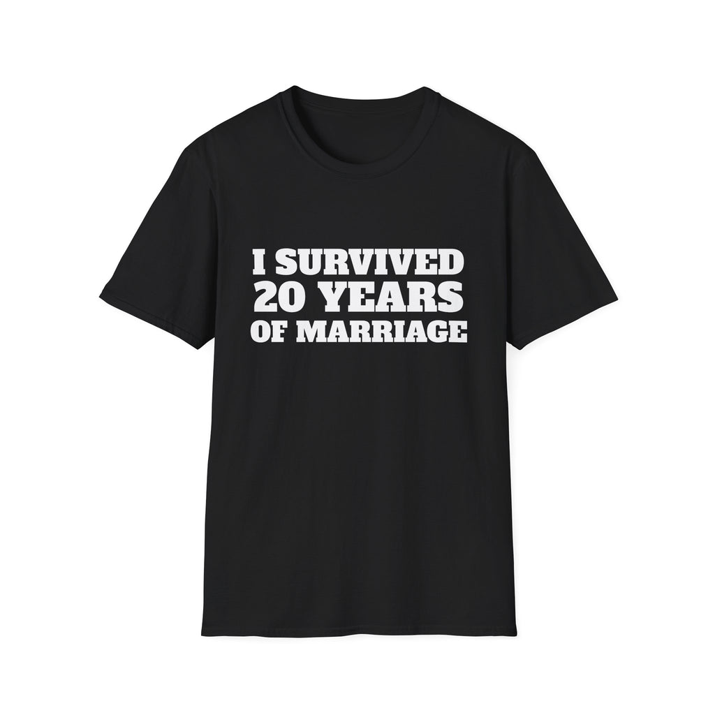 T-Shirt — "I Survived 20 Years of Marriage" Anniversary Tee