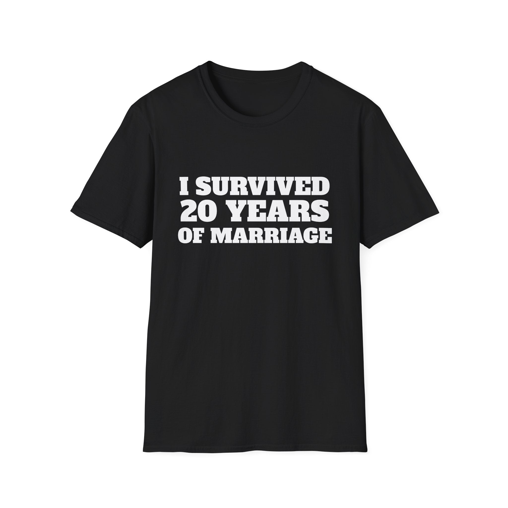 T-Shirt — "I Survived 20 Years of Marriage" Anniversary Tee