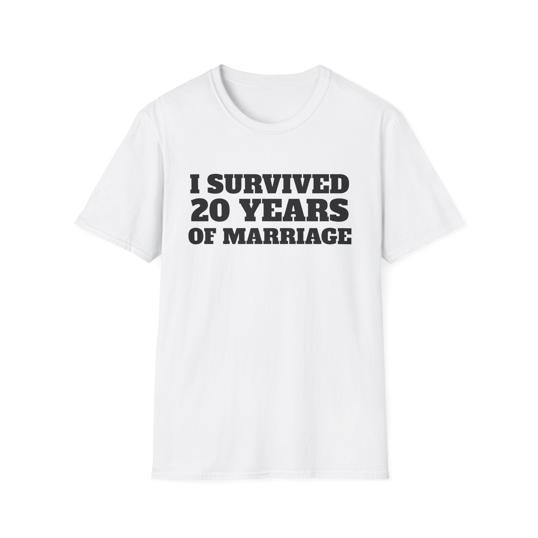 T-Shirt — "I Survived 20 Years of Marriage" Anniversary Tee