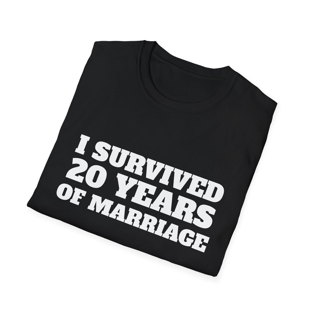 T-Shirt — "I Survived 20 Years of Marriage" Anniversary Tee