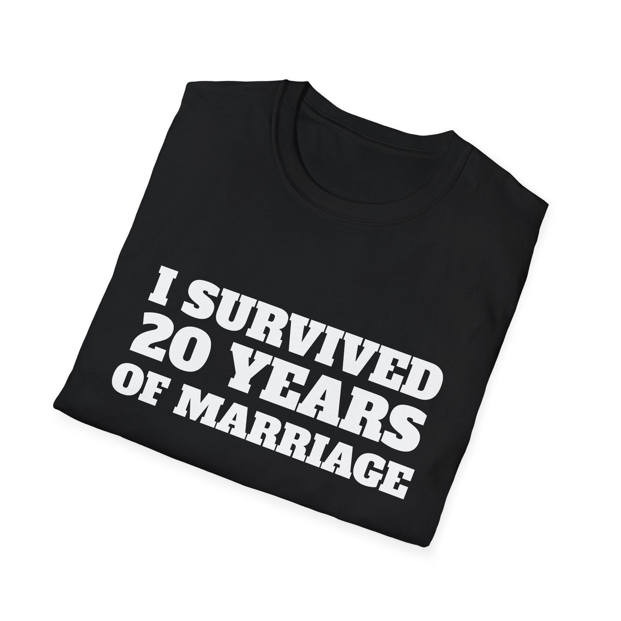 T-Shirt — "I Survived 20 Years of Marriage" Anniversary Tee