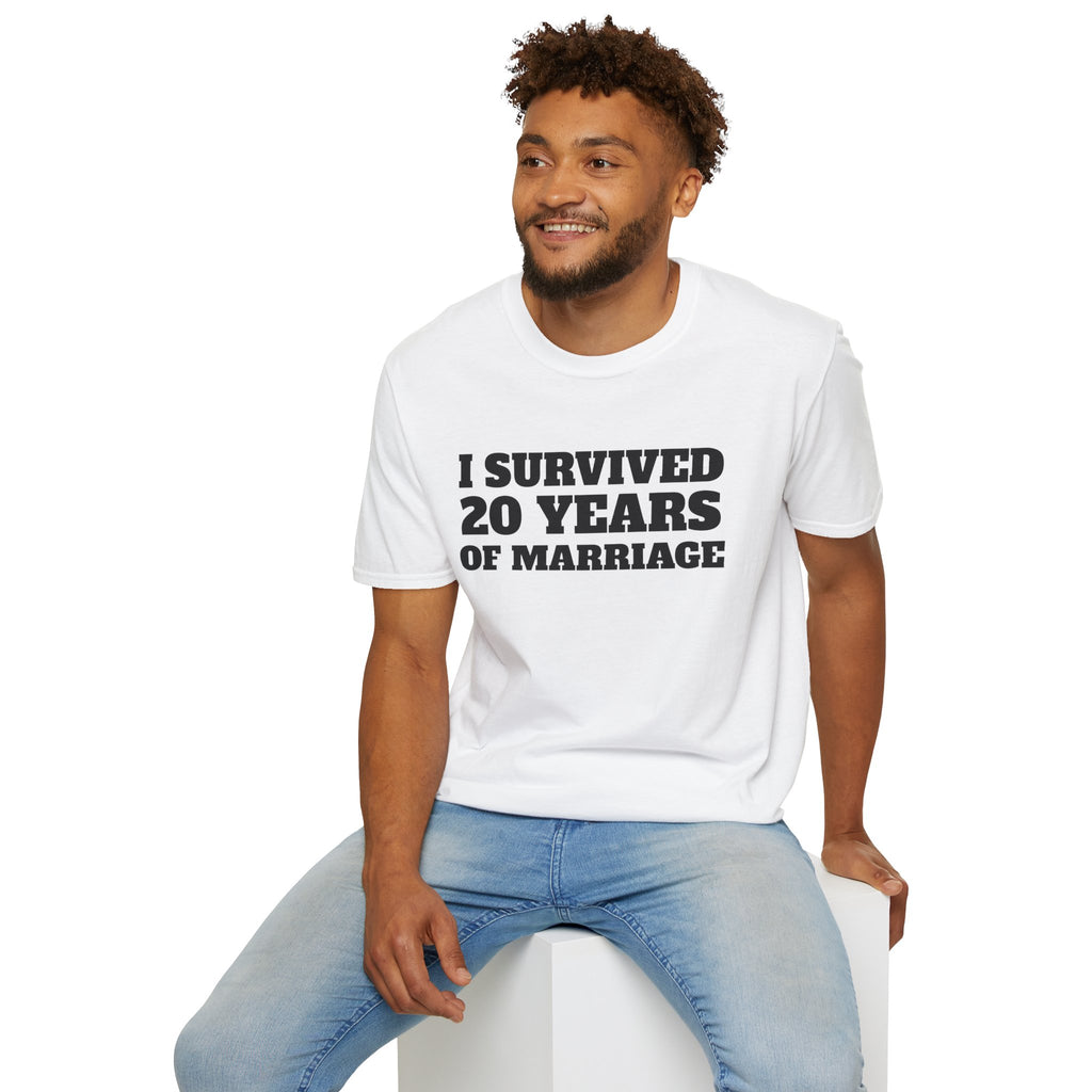 T-Shirt — "I Survived 20 Years of Marriage" Anniversary Tee