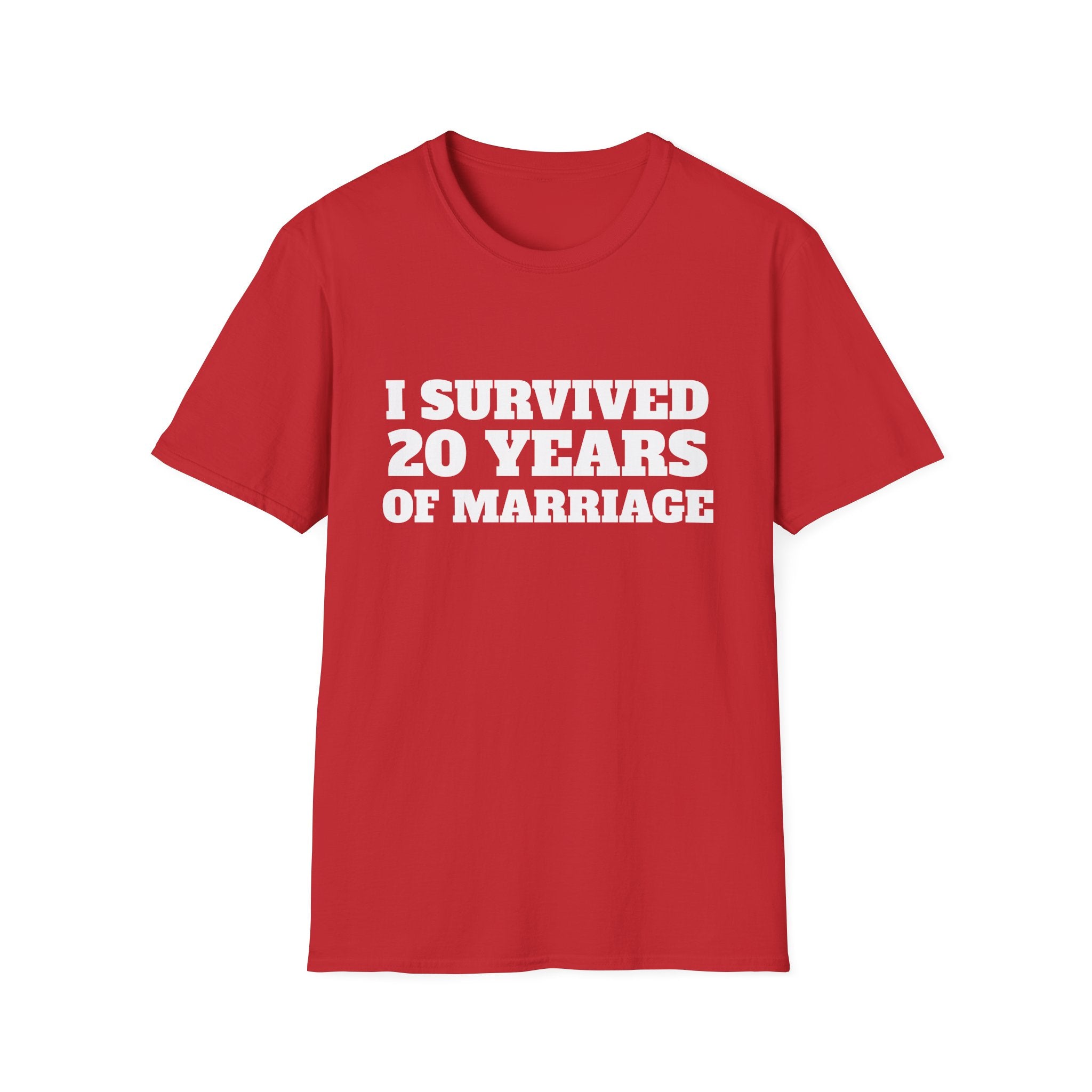 T-Shirt — "I Survived 20 Years of Marriage" Anniversary Tee