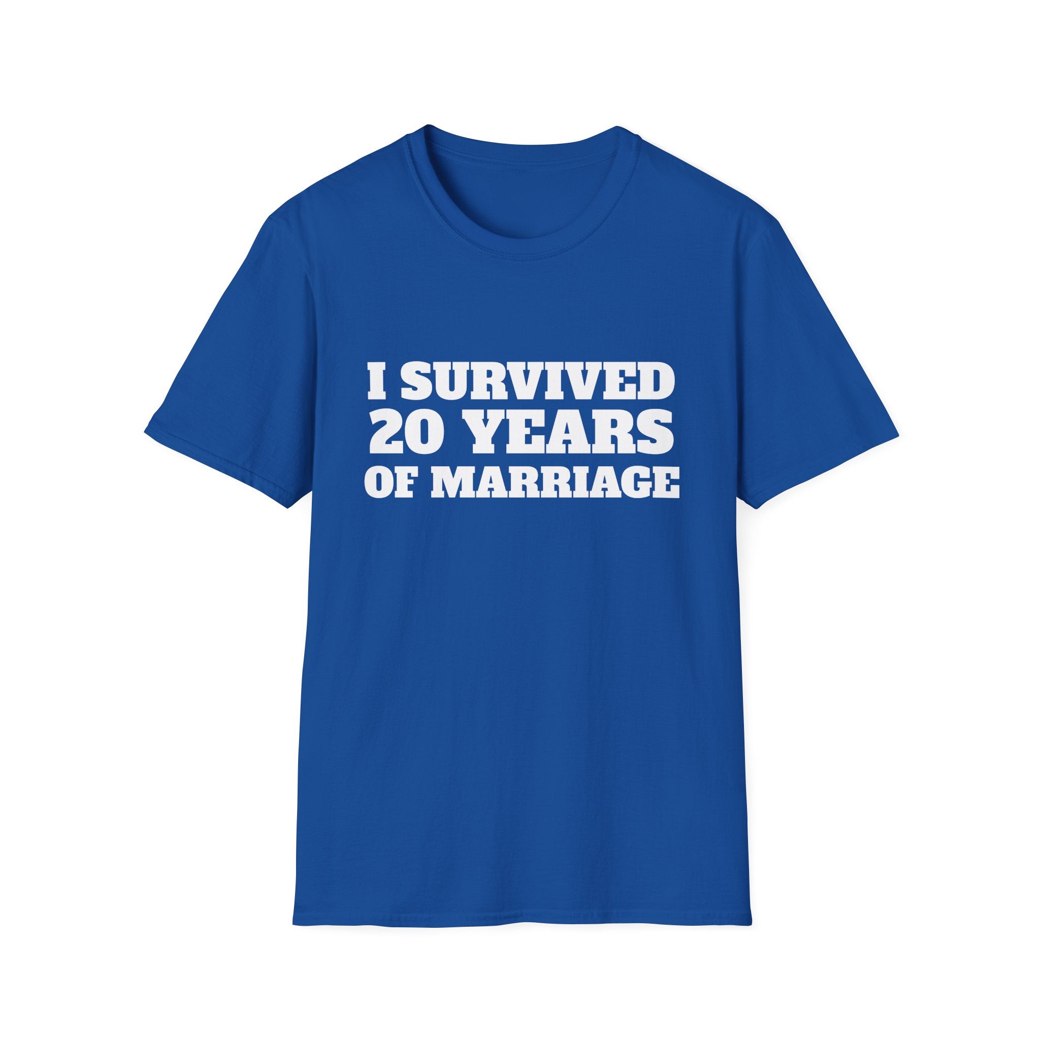 T-Shirt — "I Survived 20 Years of Marriage" Anniversary Tee